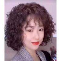 25cm深棕色 夏季透气卷发补发片蓬松假发片