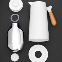 内胆无外壳[1000ml] 博沃保温水壶家用热水瓶大容量保温壶原木柄北欧风开水壶暖水瓶