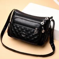 单包_瑕庛 百搭大气中年女包妈妈包婆婆包多层软皮质感单肩斜挎包