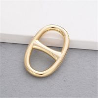 60225金色 韩国简约百搭两用高档丝巾扣环衣角打结扣下摆日字丝巾扣配饰