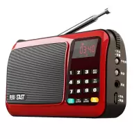 中国红[标配] SAST/先科 T-50半导体收音机老人便携式音响多功能mp3充电插卡