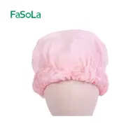 粉色 浴帽女防水洗澡头套用头发罩沐浴帽女款发帽女童厨房炒菜帽子防油