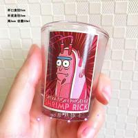 大虾瑞克迷你小酒杯 Rickand和Morty瑞克和莫蒂传送玻璃杯超可爱马克杯个性大杯水杯子