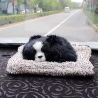 边牧 不会叫 会叫仿真狗狗猫咪创意毕业生日礼物女朋友闺蜜汽车摆件七夕情人