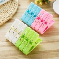 中号:彩色[24个装] 6个装棉被夹塑料晒被子衣服大夹子被夹 大号防风衣夹晾衣夹晾晒夹