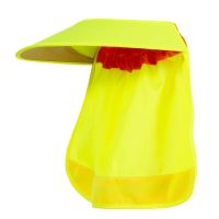 环卫工(荧光绿-轻盈款)_ 均码(松紧带) 夏季工地安全帽防晒帽遮阳板透气遮阳帽防晒神器劳保环卫工大檐帽