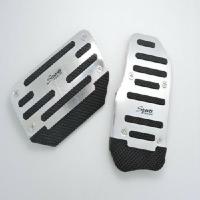 [自动挡]2片银色 欧尚COS1°(科赛)汽车脚踏板改装刹车油门离合器铝合脚踏板