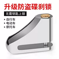 DS953银色(合金钢材质) 摩托车碟刹锁电动车安全防盗锁碟片所山地自行车骑行车锁装备配件
