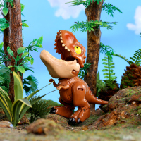 Q版变形恐龙[霸王龙]嘴巴可咬合 儿童恐龙玩具套装仿真动物霸王龙变形蛋塑胶模型小恐龙世界男孩