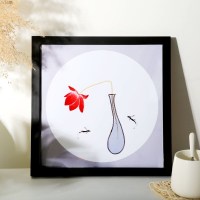 黑色 方6寸内径15.2*15.2厘米 十字绣框边框自装实木正方形相框挂墙画框装裱钻石画字画十字绣照