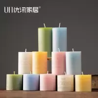 白色5*5CM 烛光晚餐道具香氛香薰蜡烛北欧家用卧室摆件浪漫蜡烛杯花艺装饰品