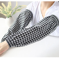 黑色 加长款袖套男女棉布料薄款防脏护袖宽松工作劳保套袖厨房家用袖头