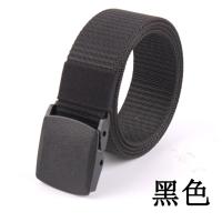 黑色 3.8CM 100cm 帆布腰带男士女士青年不含金属过安检加长尼龙皮带牛仔裤胖人裤带