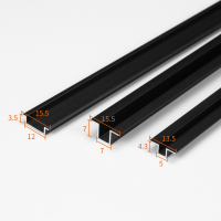 5支起发 拿样免费 联系客服 钛铝合金几字型压条凹凸U卡槽木饰面墙板瓷砖压边条背景墙装饰条