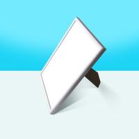 青色 A4白色相框 儿童diy彩色纽扣亲子益智粘贴画幼儿园手工制作材料包创意装饰画