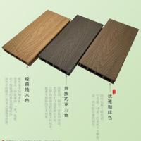 贵族巧克力色 塑木地板户外木塑长条防腐木阳台露台花园公园室外工程生态木板材