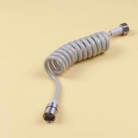1.5米电话线管 正304不锈钢弹簧管浴室热水器家用水管1.5 2米淋浴花洒进水软管
