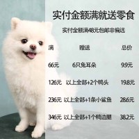 3-6个月 4个鸭肉鸡肝(独立包装) 一家小宠冻干肉饼金毛泰迪柯基狗狗磨牙棒幼犬零辅食蔬菜蛋黄拌粮