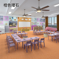 1.8MM橙色理石 地板革pvc地板贴加厚耐磨防水工程1.8塑胶地板胶商用幼儿园水泥地