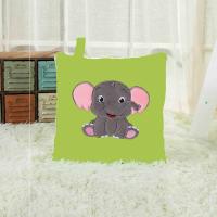 小象绿色-86U 卡通抱枕被子两用加厚汽车办公靠枕儿童空调被c
