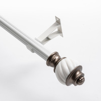 白色罗马杆每米价格 双层罗马杆支架双杆形环窗帘布遮光托加厚底座弯免配件装装饰头圈