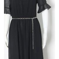 银色 100cm 梦思隆腰链配饰百搭装饰配连衣裙子西装链条腰带时尚收腰女细腰带