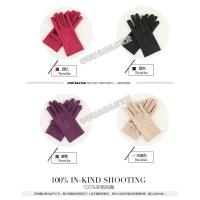 1双随机色或留言 绣花 均码 品质款精品夏季薄款防晒手套女士骑开车手套氨纶弹力礼仪手套热卖