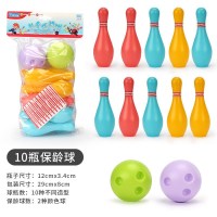 10瓶2球[礼袋装]送贴纸 保龄球儿童玩具8岁儿童保龄球传统玩具室内亲子互动男孩宝宝户外