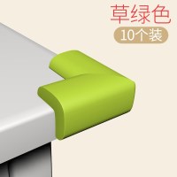 草绿色10个装 宿舍软包角墙贴防护墙布墙角防撞角桌边楼梯三角形护手碰头护尖角
