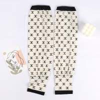 [米色升级款]泡泡袖-潮流CC 均码 防晒袖女夏季冰丝冰袖套袖子宽松护臂袖冰爽薄款户外开车字母手套