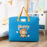 蓝色 [小号]45*18.5*39cm 幼儿园被子收纳袋大号装棉被的袋子手提衣服打包袋行李袋家用被褥