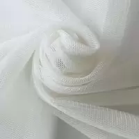 1#本白色(1.6米宽) 1件=6米 软网纱 加密蚊帐布料面料 网纱软纱网眼纱布料 演出服网布网眼布
