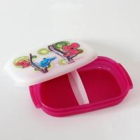 0.56L巧儿饭盒红色 特百惠 1/1.4L微波分隔碗轻食午餐巧儿饭盒思丽康微波分格便当盒