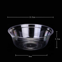 600ml大容量硬塑碗50只 一次性餐具塑料碗600ml大容量米粉面食打包碗ps材质硬外卖水晶碗