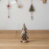 雪松13CM 掬涵 原木圣诞树摆件森系森林风格橱窗咖啡馆童话装饰主题陈列