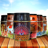 6口味6罐装 (送咖啡杯勺) 肆只猫 云南小粒6罐装三合一速溶咖啡粉原味特浓蓝山拿铁卡布奇诺