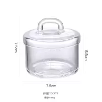 小号150ml/1个 onlycook家用炖盅高硼硅玻璃炖燕窝小碗蒸蛋盅汤盅菜碗带盖蒸蛋碗