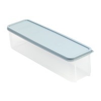 蓝色一个装 冰箱塑料带盖日式面条收纳盒食物保鲜盒杂粮挂面密封盒