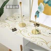 1mm蔓藤金枝 40*40cm pvc桌布彩色防水防烫餐桌茶几电视柜塑料桌布桌垫软玻璃多种工艺