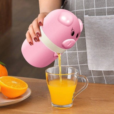 小猪粉色 多功能家用迷你手动榨汁机压榨机果汁橙汁器便捷