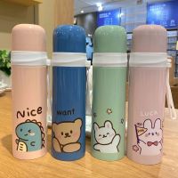 304保温小熊 500ML 304不锈钢保温杯女生可爱便携小学生儿童水杯高颜值男子弹头杯子