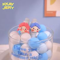 DIY 2个白简易 红卷发+蓝卷发 俏皮可爱~少女风~苹果数据线保护套20w手机11充电器头13快充12壳