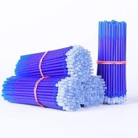 可擦晶蓝色 6支可擦笔芯 送2支笔+1橡皮 小学生可擦笔晶蓝色摩易擦笔芯0.5mm炭黑色中性笔热可擦魔力擦笔