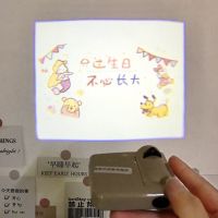 方形-不必长大[收藏贺卡] [可投影距离2米/3颗电池/] 生日快乐礼物投影仪灯送闺蜜女生拍照高级感女孩装饰场景