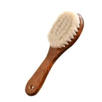 上油羊毛刷 1把 特价实木羊毛刷软毛鞋刷皮鞋刷子皮鞋刷鞋油刷抛光擦鞋油洗鞋