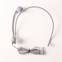 灰色有线麦 扩音器麦克风小蜜蜂耳麦话筒领夹头戴式教师教学专用有线老师上课