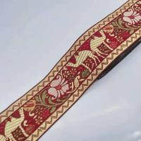 红 5cm少数民族风傣族衣服装饰花边辅料领部花边装饰高级感民族绣花