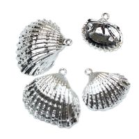 E00036-6[1颗价格] 天然深海电镀贝壳项链手链吊坠风铃配件饰品diy手工制作材料扇贝