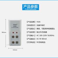 9V双槽充电器 9v充电电池碳性干电池6F22万用表无线话筒通用仪器仪表KTV麦克风