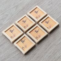 竹杯垫[竹]6个装 茶具茶道零配件杯垫 摆件泡工夫茶功夫茶杯托茶托竹制单茶垫用具